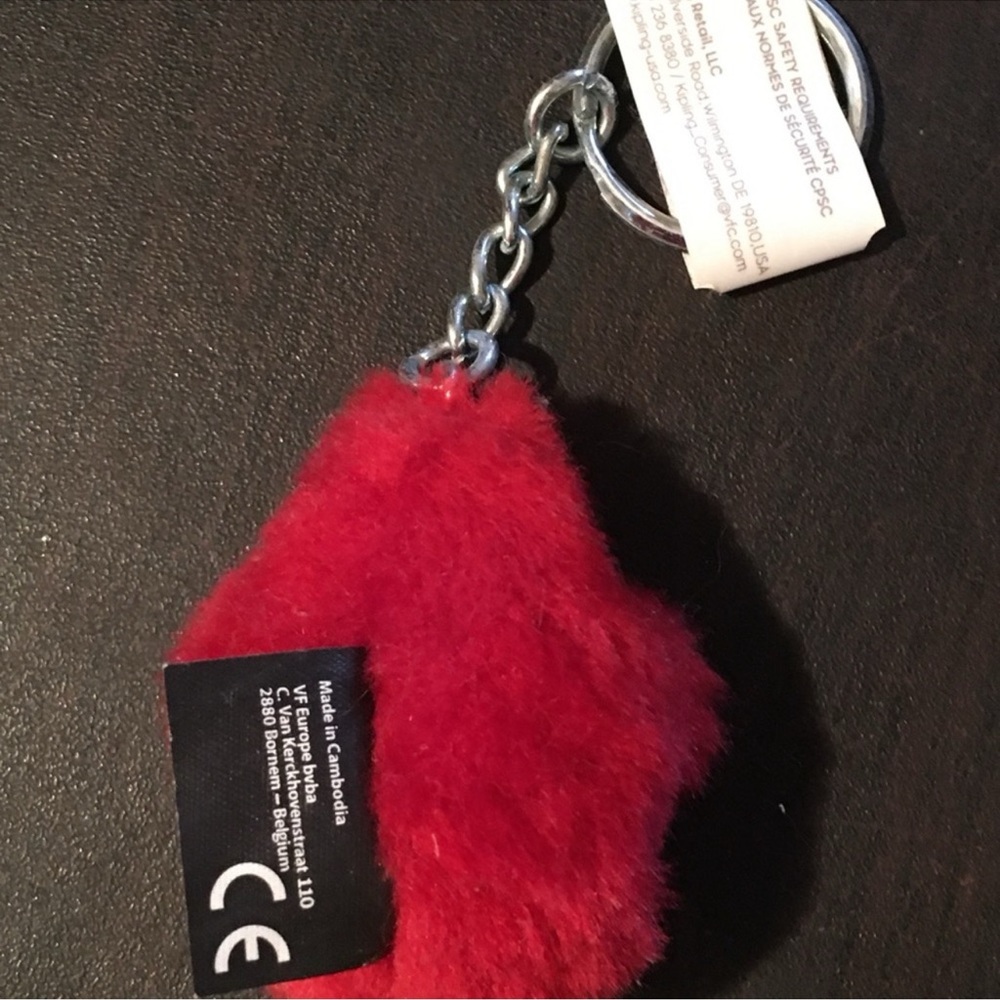 Kipling Red Monkey Keychain - Picture 3 of 3